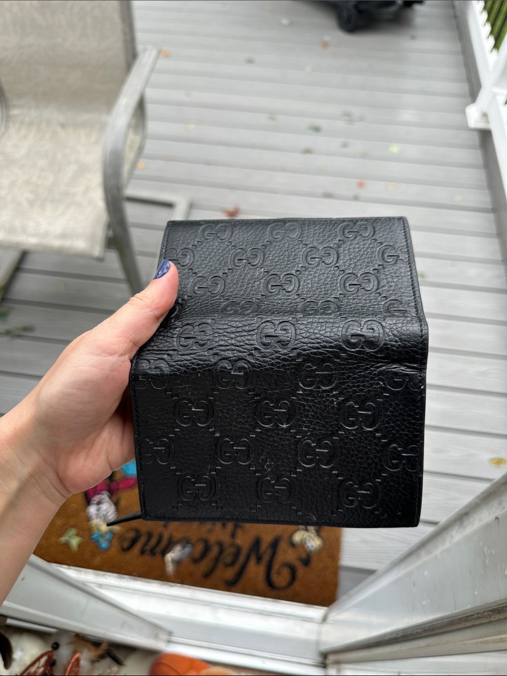 Gucci Black Embossed GG Leather Wallet - Picture 15 of 15
